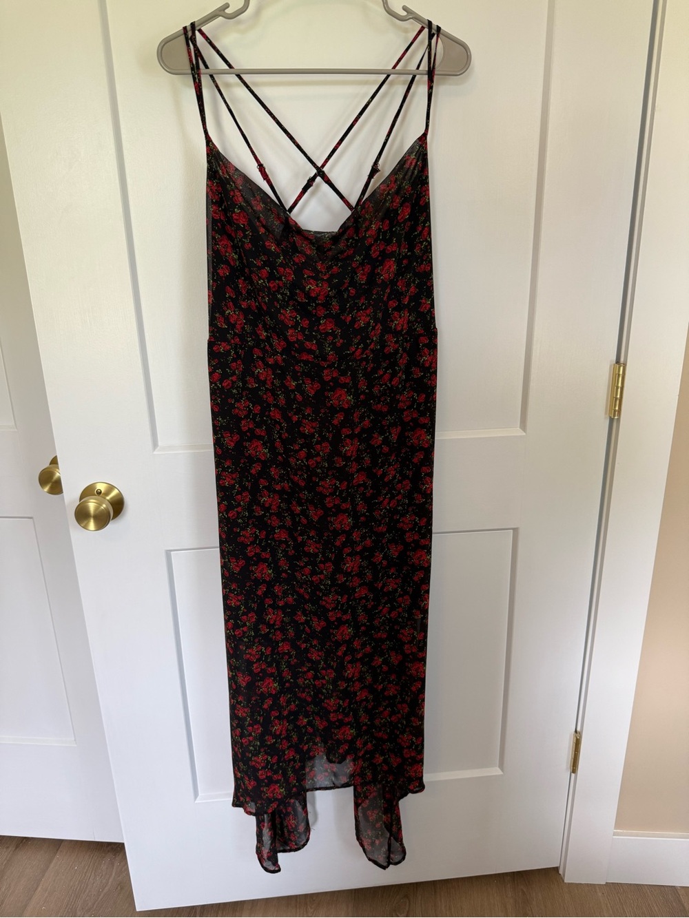Black & Red Rose Dress